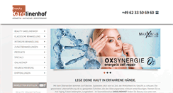 Desktop Screenshot of kosmetik-karolinenhof.de