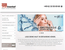 Tablet Screenshot of kosmetik-karolinenhof.de